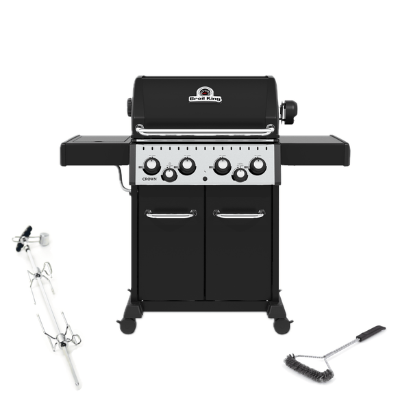 Broil King Crown 490 Gas Barbecue | Rotisserie + FREE ACCESSORY