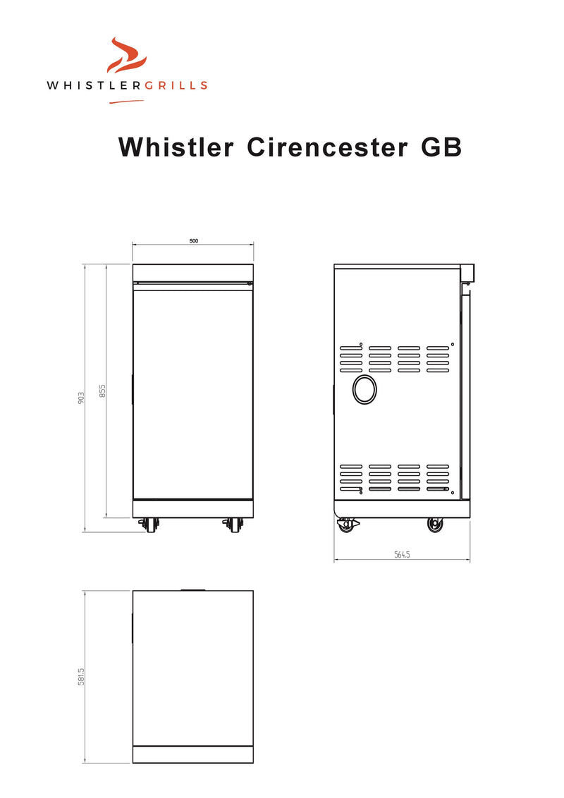 Whistler Grills Cirencester Gas Bottle Cabinet